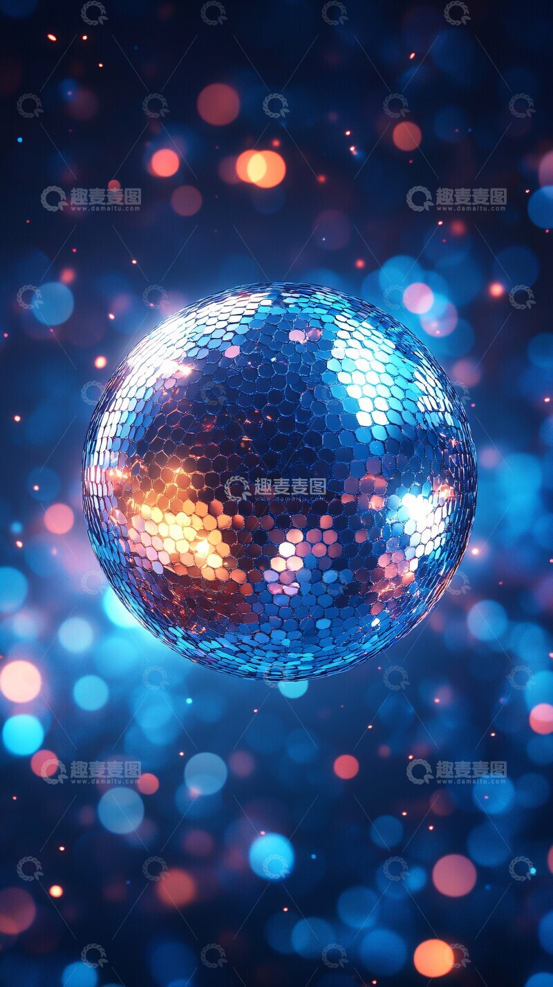 高清大图下载【趣麦麦图】闪亮多边舞球