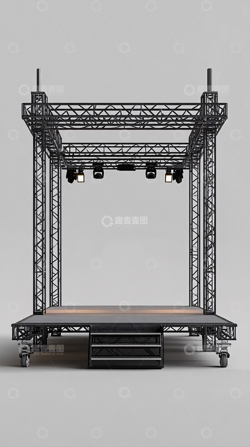 高清大图下载【趣麦麦图】现代钢架舞台1