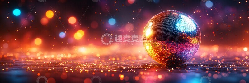 高清大图下载【趣麦麦图】迪斯科球艺术特写1