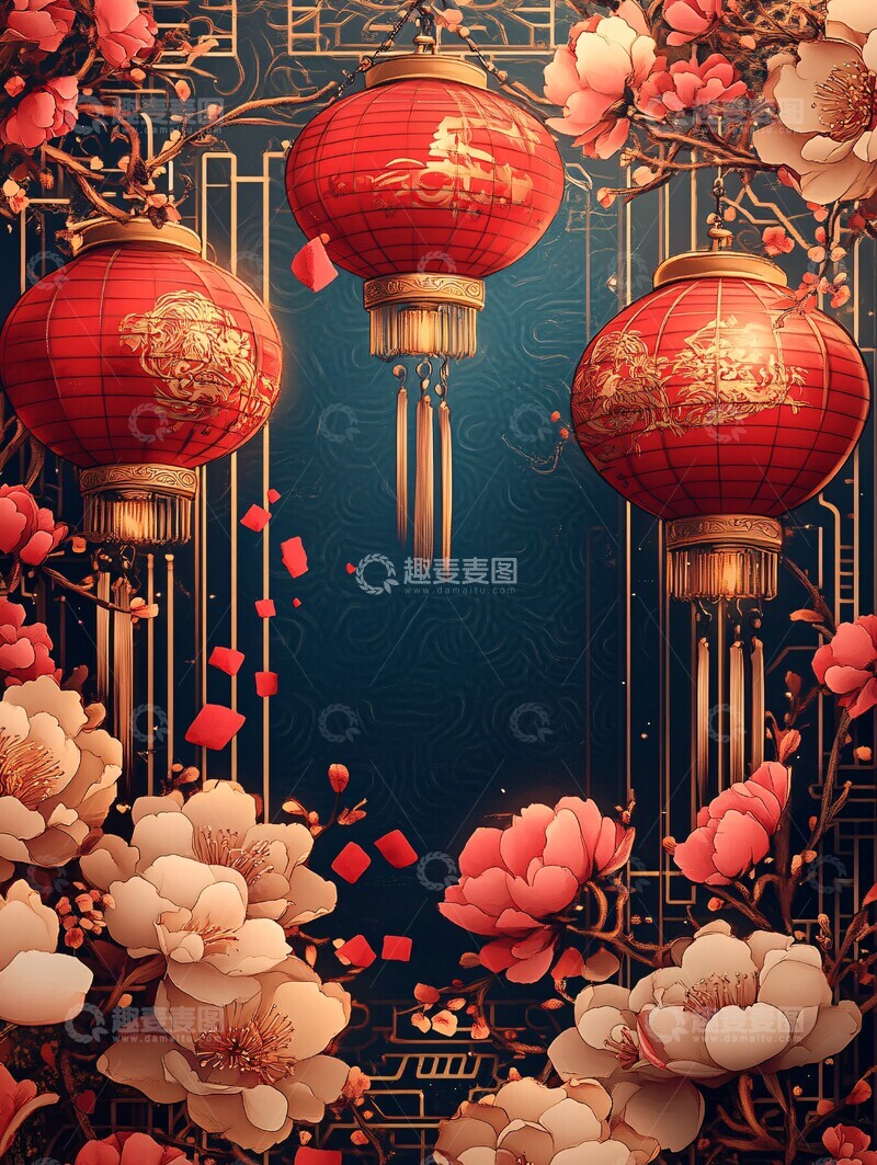 高清大图下载【趣麦麦图】新春贺岁海报