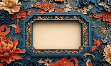 丝绸窗格卡片设计1