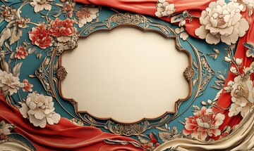 丝绸窗格卡片设计