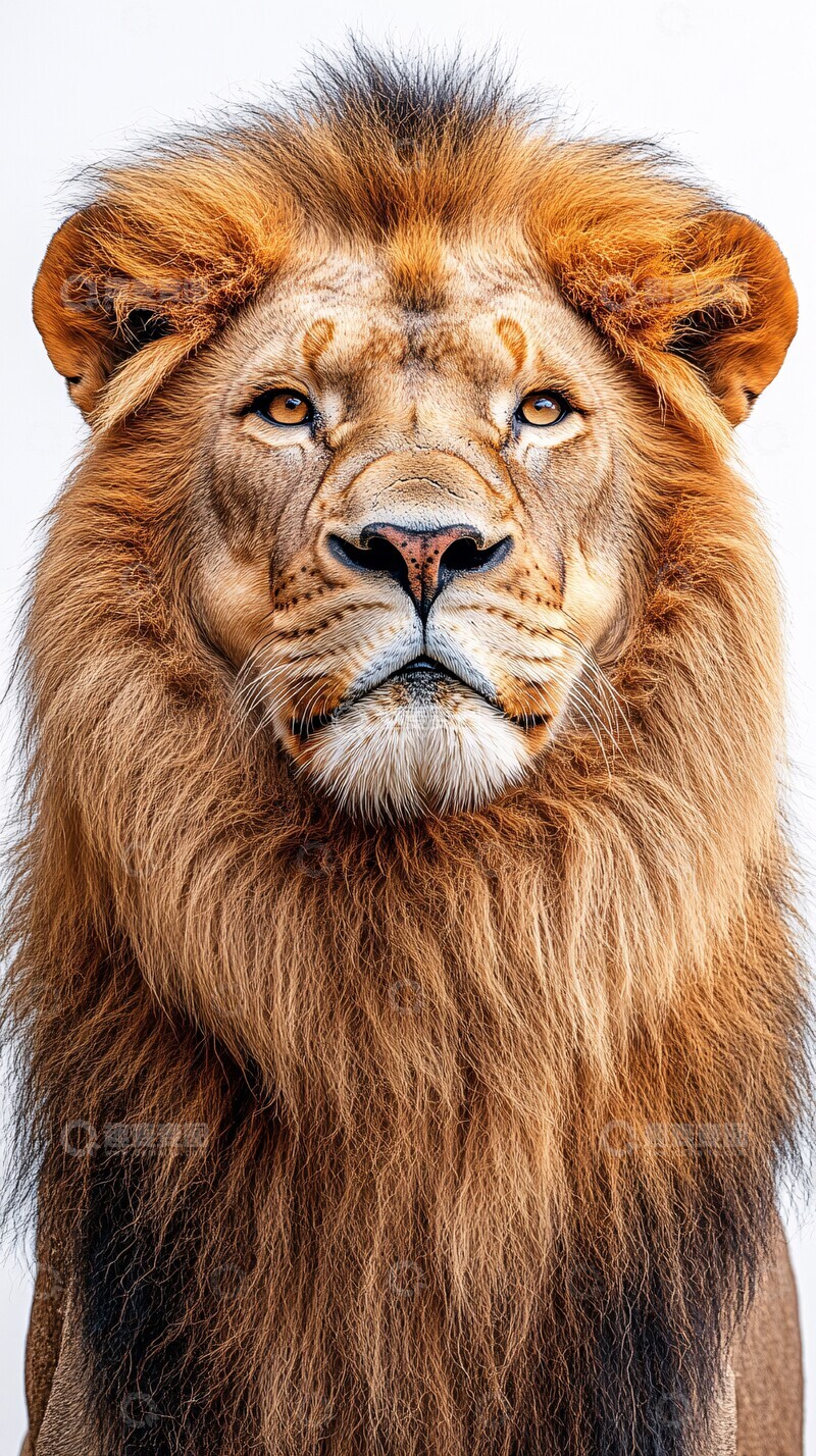 高清大图下载【趣麦麦图】巨狮全身照巨狮全身白底
