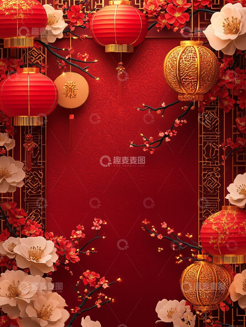 高清大图下载【趣麦麦图】新春贺岁海报2