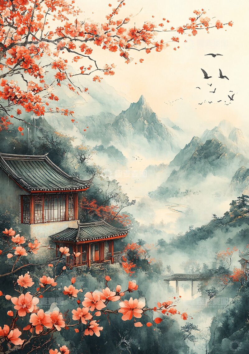 燕飞山河春意浓