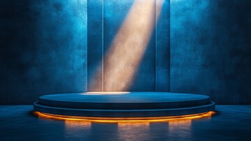 圆形展示架照明1