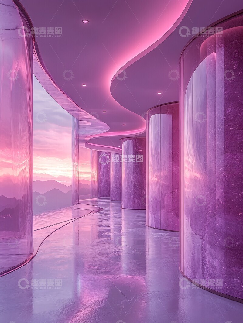 高清大图下载【趣麦麦图】圆形科技购物台