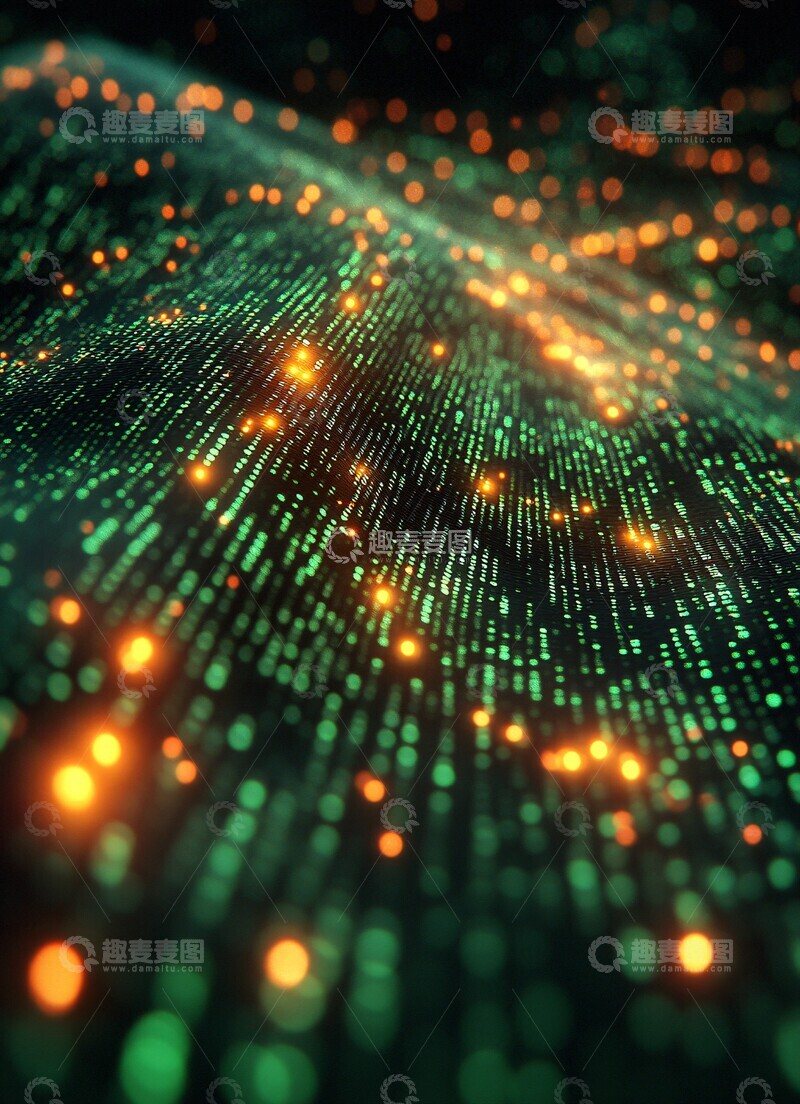 高清大图下载【趣麦麦图】二进制数字背景2