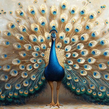 孔雀开屏孔雀开屏尾羽