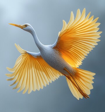 黄鹤飞翔图黄鹤飞翔白色2