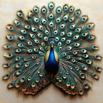 孔雀开屏孔雀开屏尾羽2