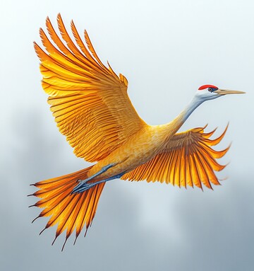 黄鹤飞翔图黄鹤飞翔白色