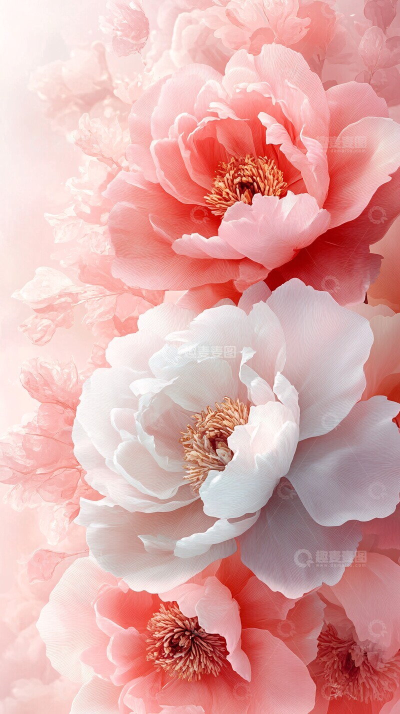 高清大图下载【趣麦麦图】白牡丹梦幻花艺2