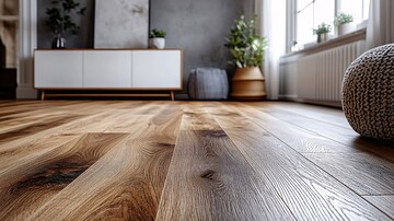 波纹橡木地板与白柜2