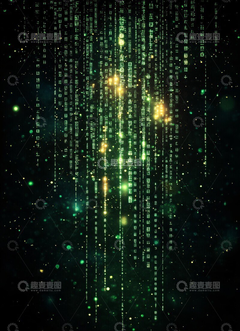 高清大图下载【趣麦麦图】二进制数字背景