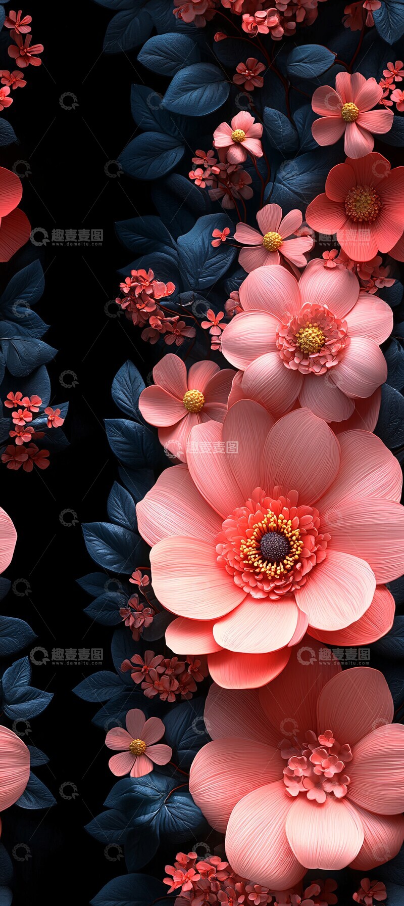 高清大图下载【趣麦麦图】花卉簇拥顶视图2