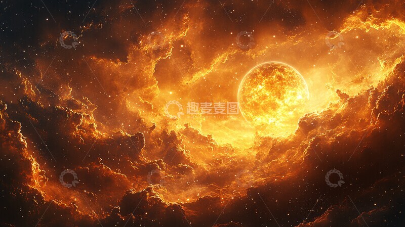 高清大图下载【趣麦麦图】银河行星宇宙1