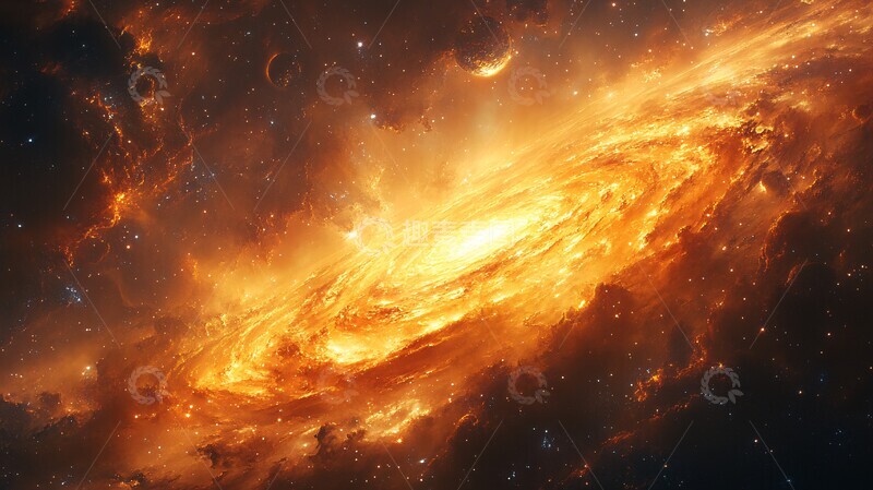 高清大图下载【趣麦麦图】银河行星宇宙