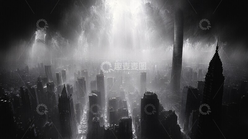 高清大图下载【趣麦麦图】上海外滩城市风光全景2