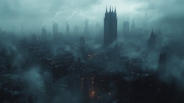 上海外滩城市风光全景