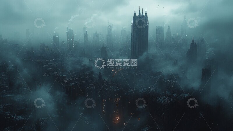 高清大图下载【趣麦麦图】上海外滩城市风光全景