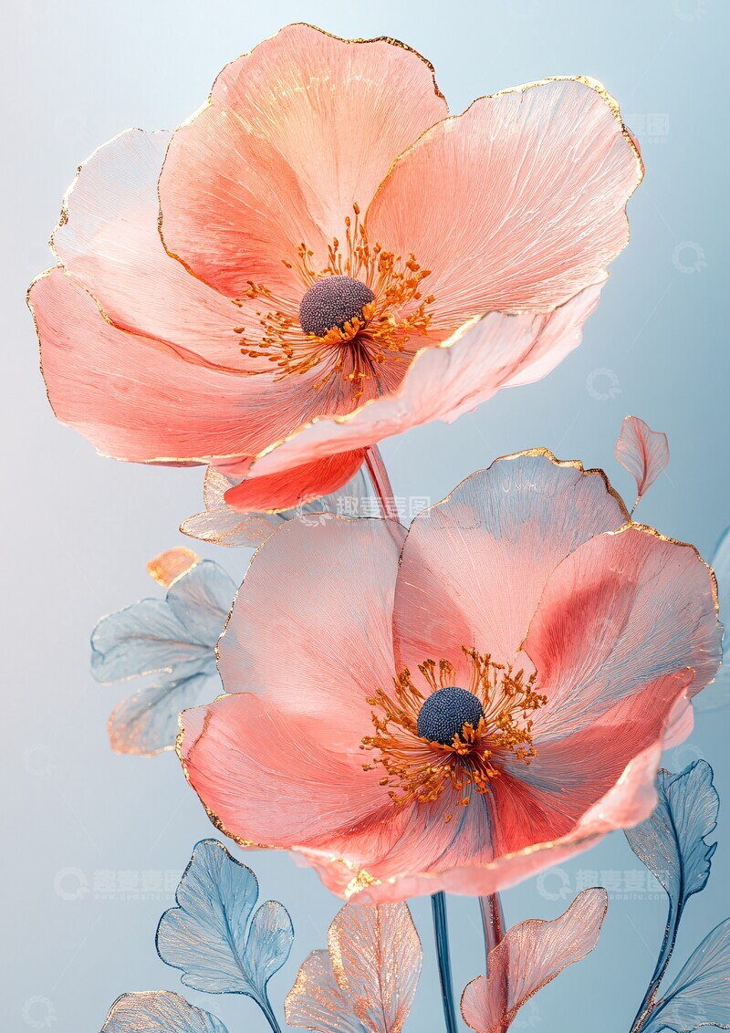 高清大图下载【趣麦麦图】粉色花艺壁纸1