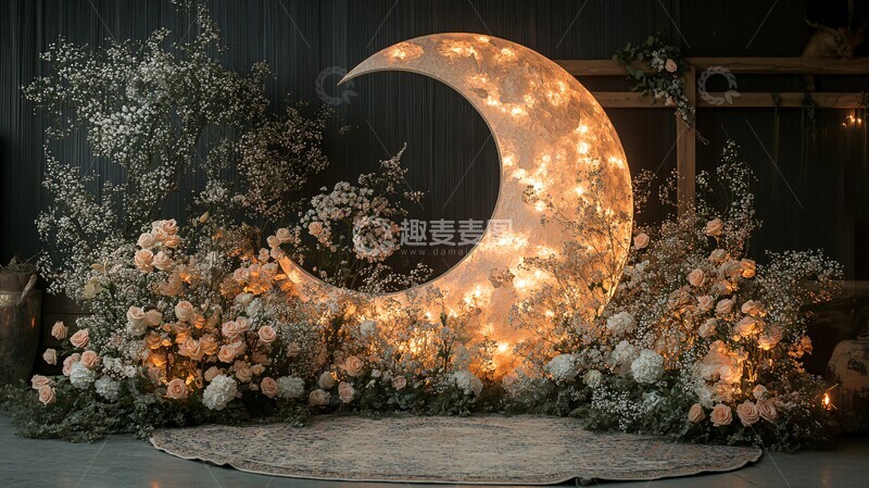 高清大图下载【趣麦麦图】月亮婚礼装饰