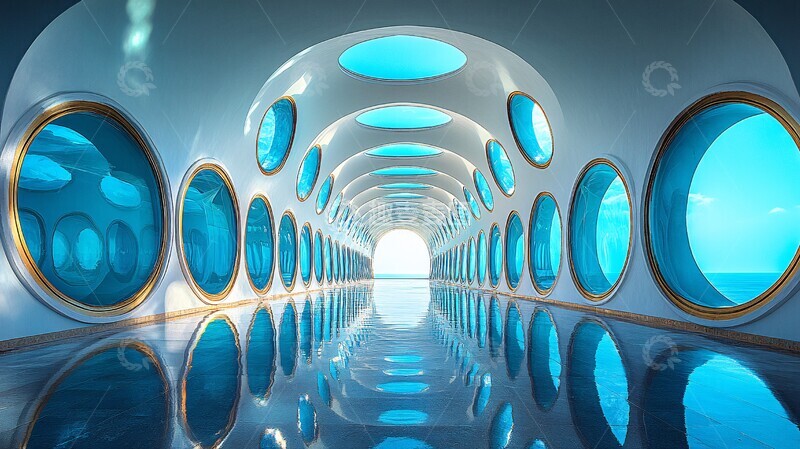 高清大图下载【趣麦麦图】东方明珠塔倒影视角下的城市景观