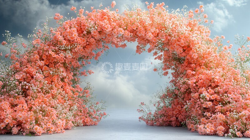 高清大图下载【趣麦麦图】花卉拱门花卉拱门花朵2