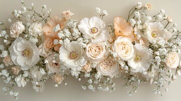 白玫瑰与花现代花艺2