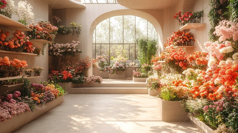 高清大图下载【趣麦麦图】花店植物与花束