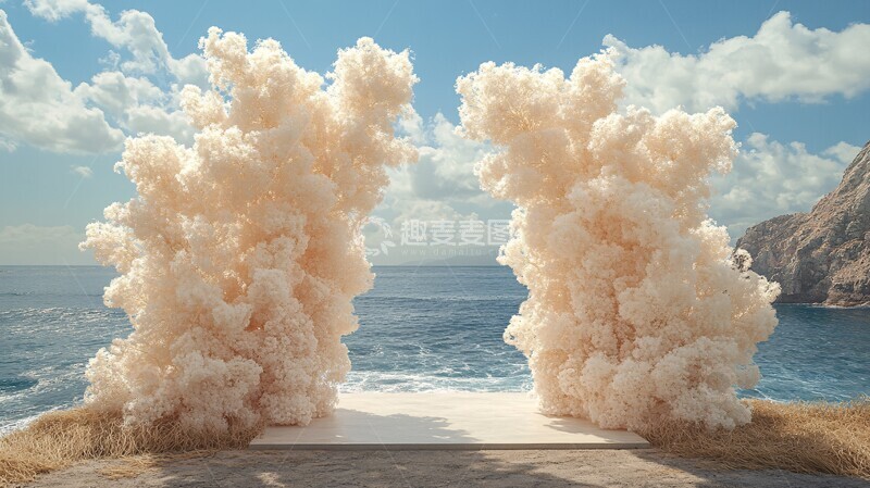 高清大图下载【趣麦麦图】花拱门与海洋1