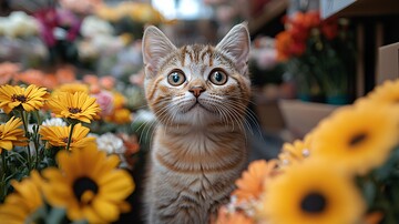 花店猫咪介绍新娘捧花2