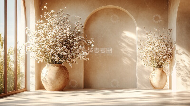 高清大图下载【趣麦麦图】大花瓶与鲜花舞台2