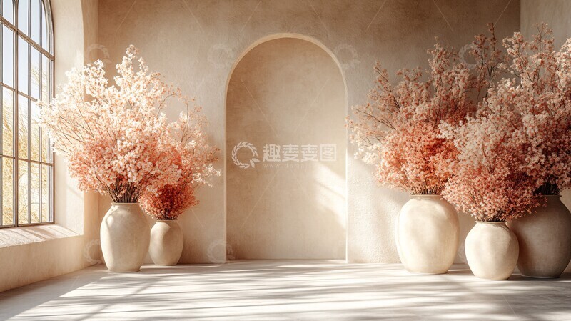 大花瓶与鲜花舞台