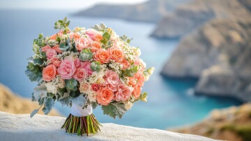 婚礼花束与山海景2