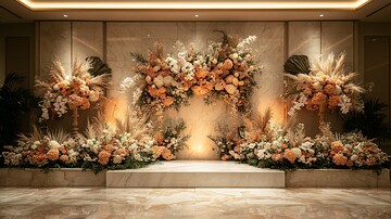 婚礼舞台花艺设计1
