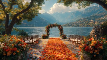 婚礼仪式与湖泊1