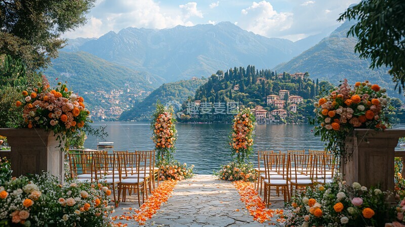 高清大图下载【趣麦麦图】婚礼仪式与湖泊2