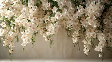 白色花海背景摄影1