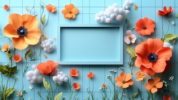 空矩形框背景图1