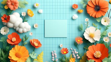 空矩形框背景图2