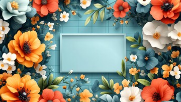 空矩形框背景图