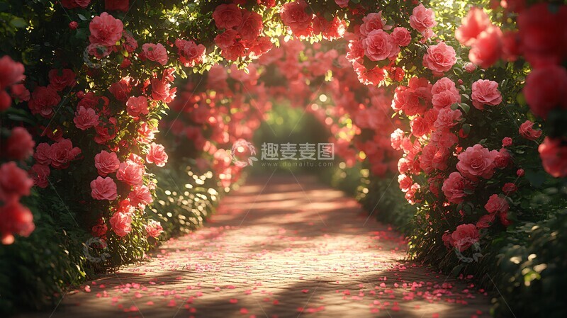 高清大图下载【趣麦麦图】玫瑰花瓣背景摄影1