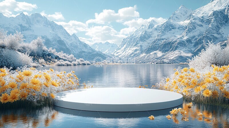 高清大图下载【趣麦麦图】冰上花影冰上花影冰花