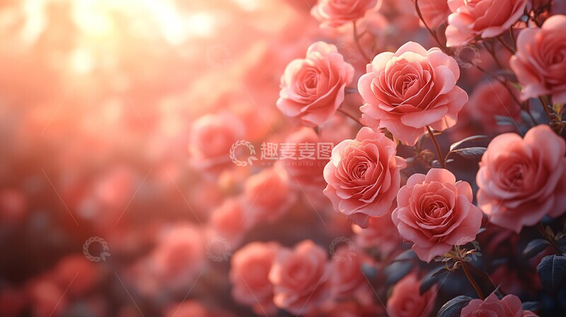 高清大图下载【趣麦麦图】粉色花卉摄影背景