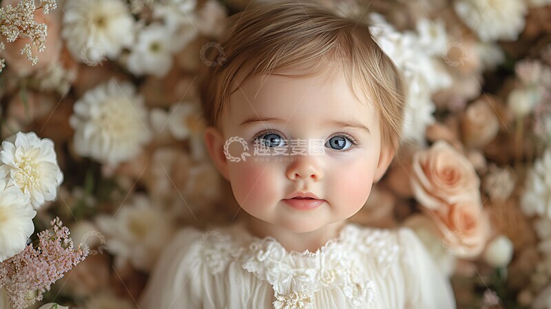 高清大图下载【趣麦麦图】6个月宝宝摄影背景