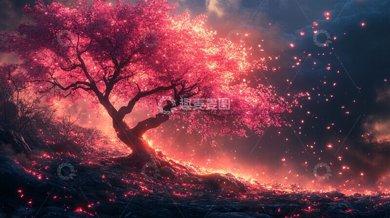 高清大图下载【趣麦麦图】-蓝天白云下的自然景观