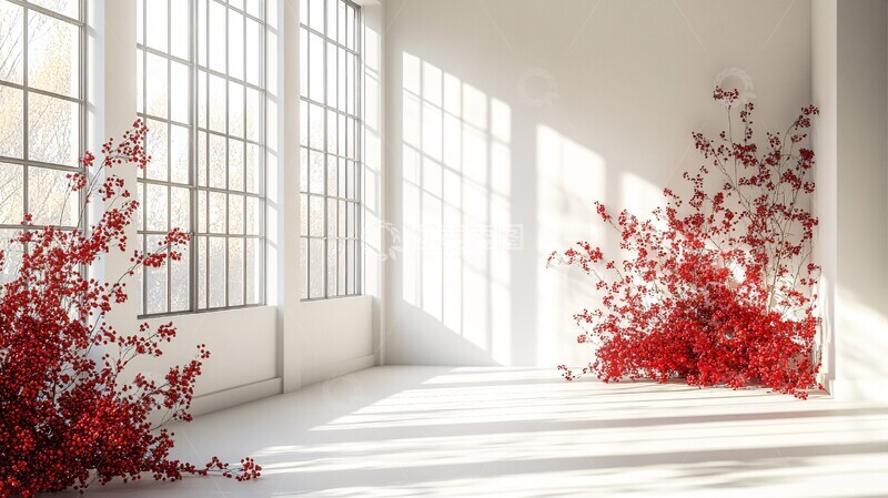 高清大图下载【趣麦麦图】白色天花板与地板装饰2