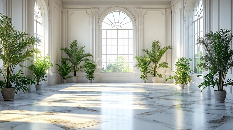 高清大图下载【趣麦麦图】白色背景婚纱摄影场景1